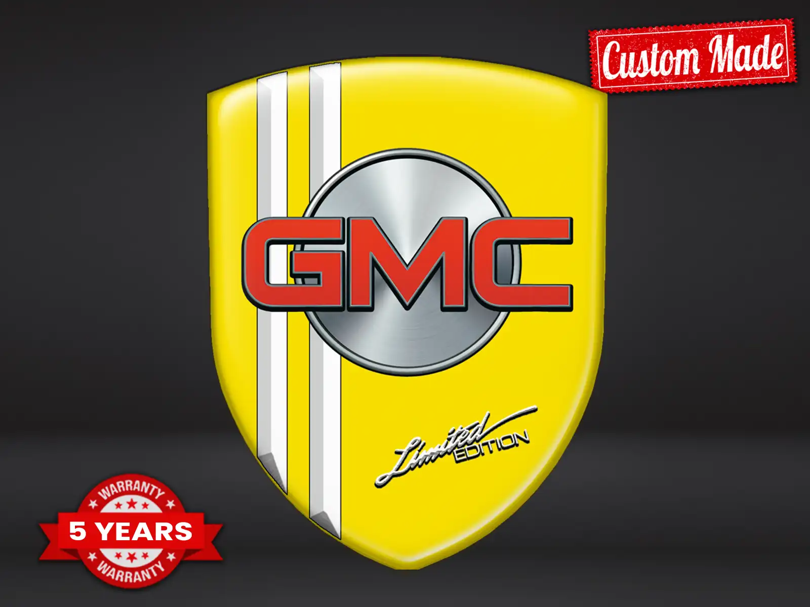 GMC Heckscheibenaufkleber Exklusiv Minimal Anpassbar